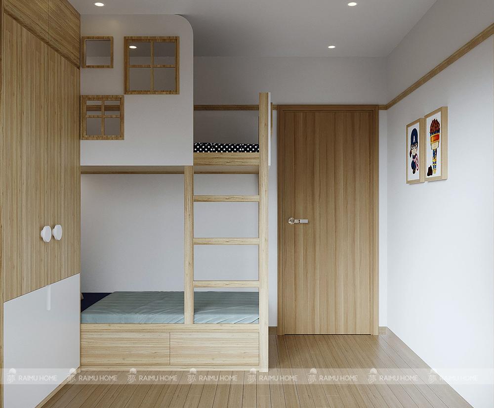 thiết kế nội thất thông minh cho phòng ngủ con